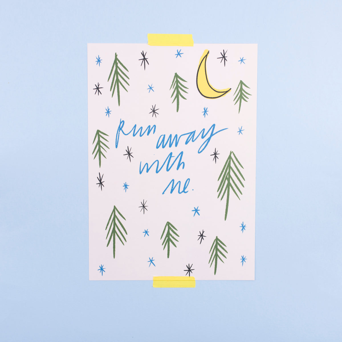Run away with me A4 print