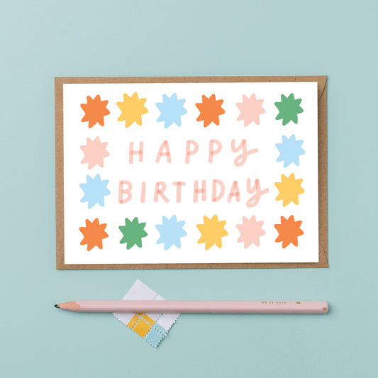 Birthday stars card