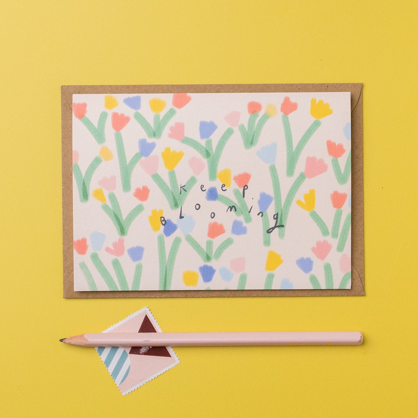 Keep blooming card
