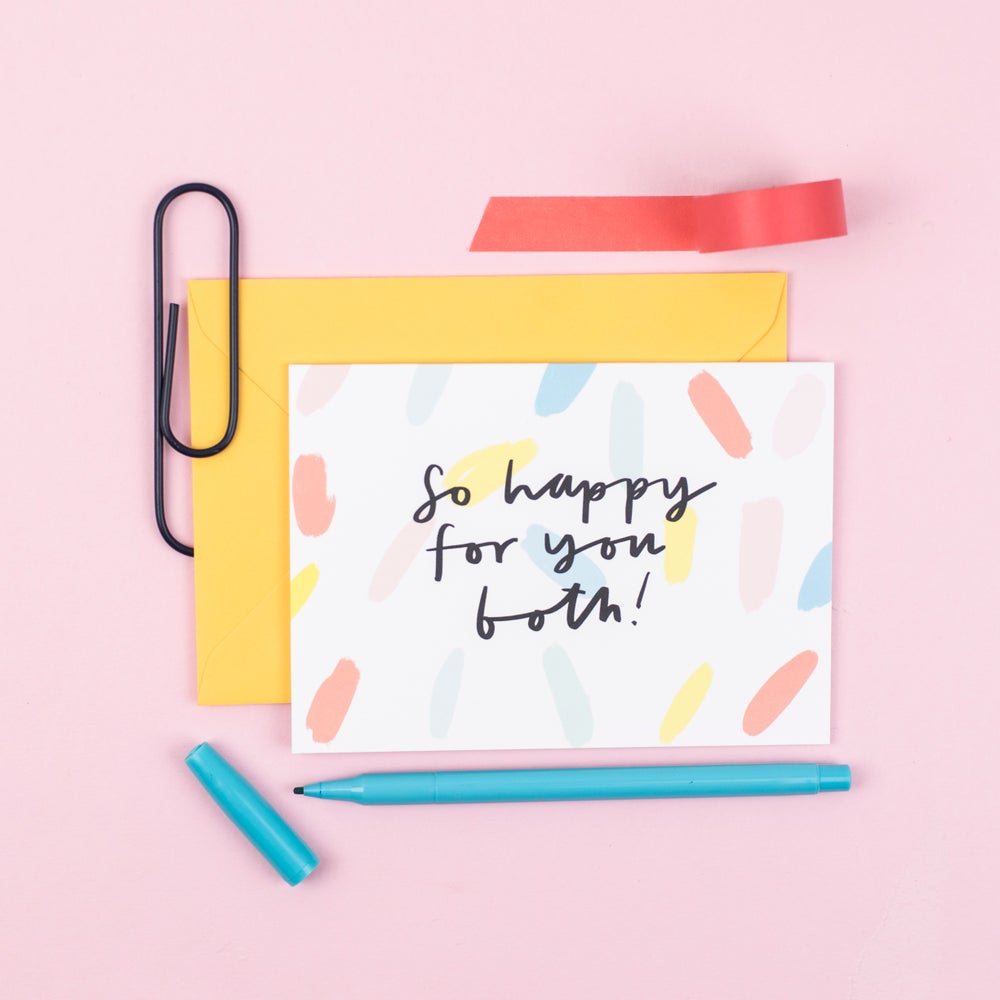 So happy for you both celebration card