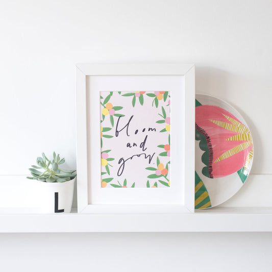 'Bloom and Grow' floral print