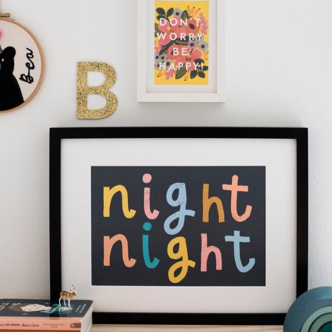 Night night print
