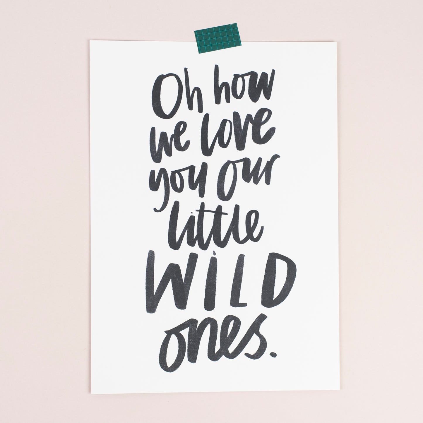 Our little wild one/ones print