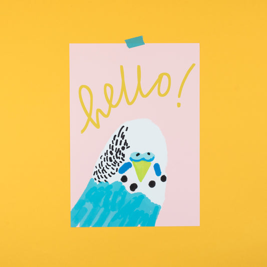 Budgie print A5/A4