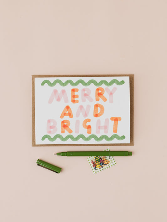 Merry and Bright Christmas Card