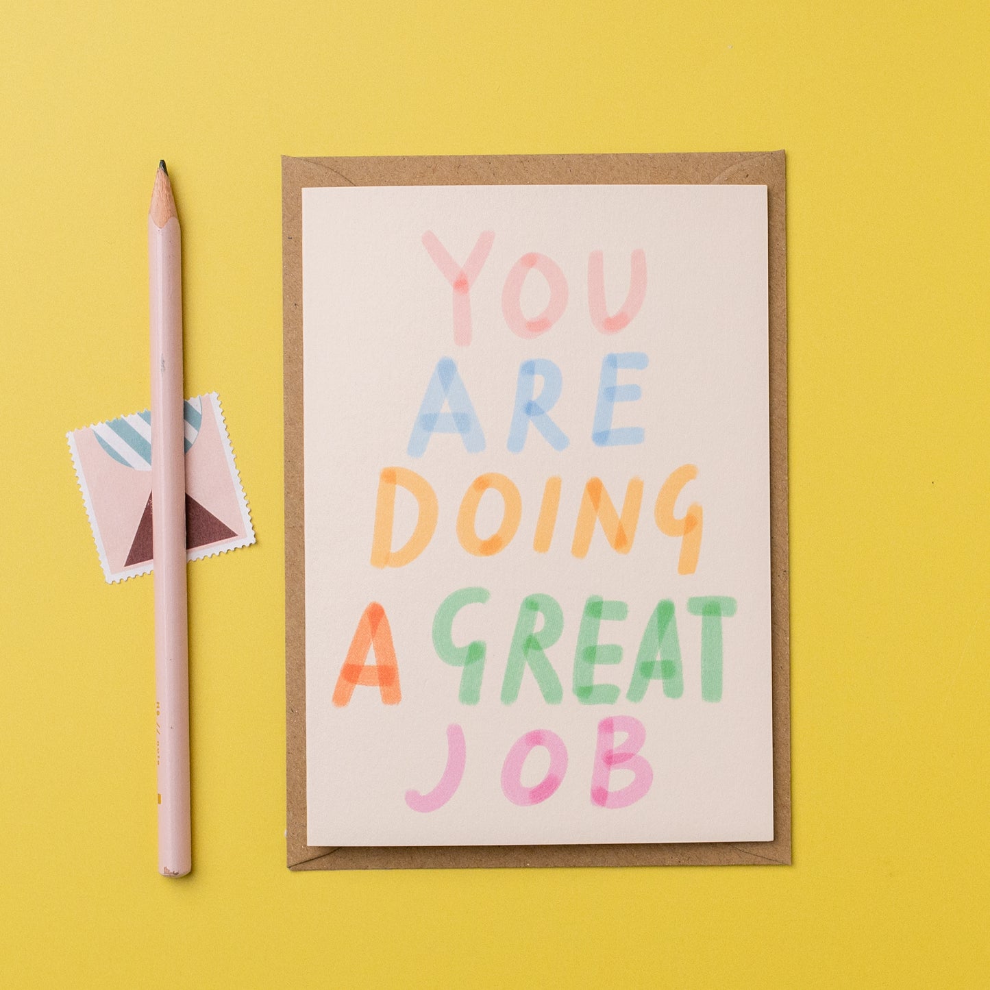 You are doing a great job card