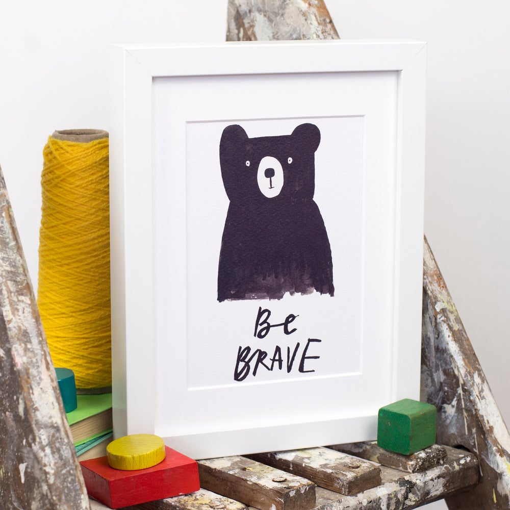 Be Brave bear print