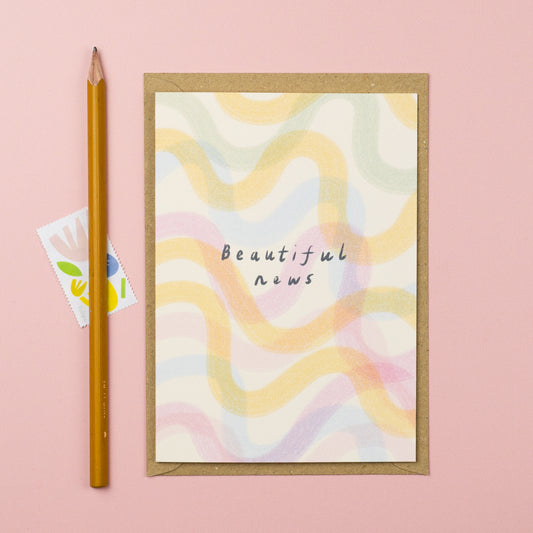 Beautiful news A6 card