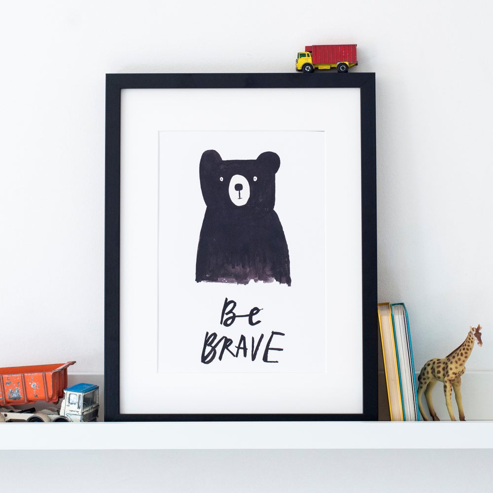 Be Brave bear print