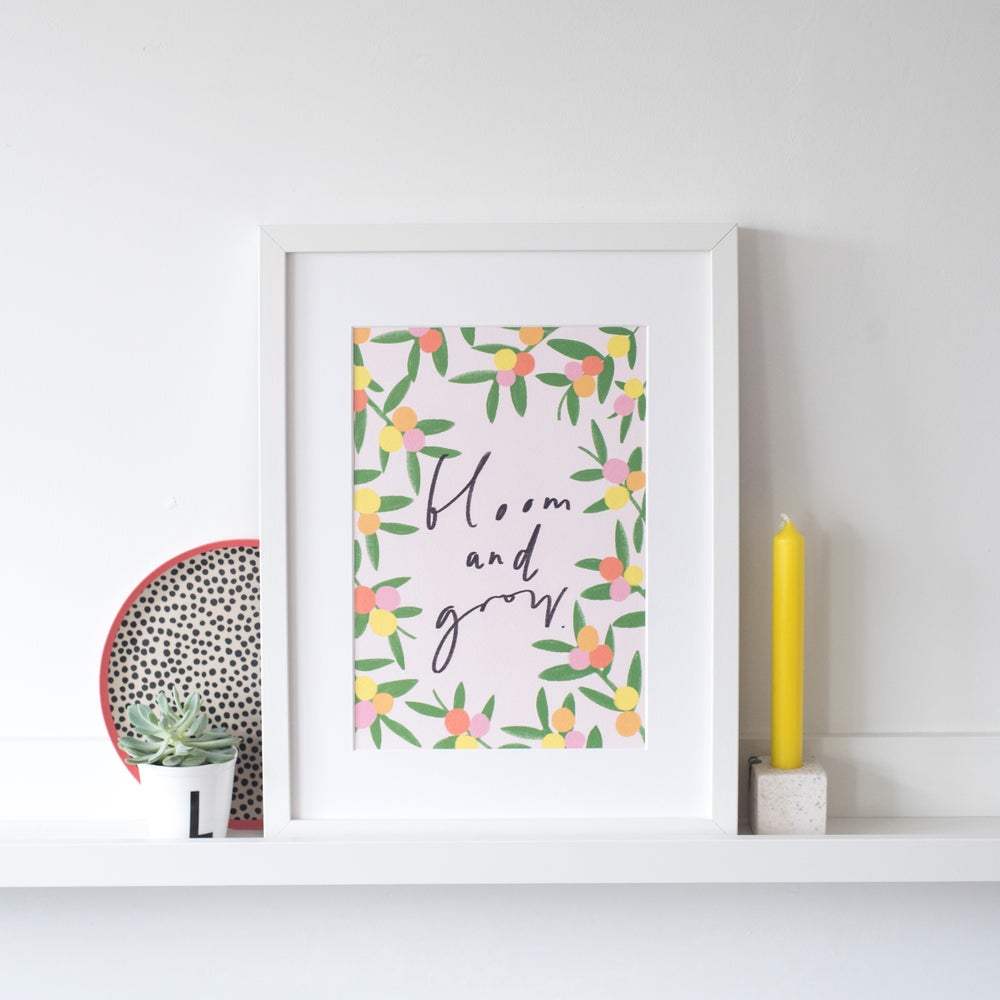 'Bloom and Grow' floral print