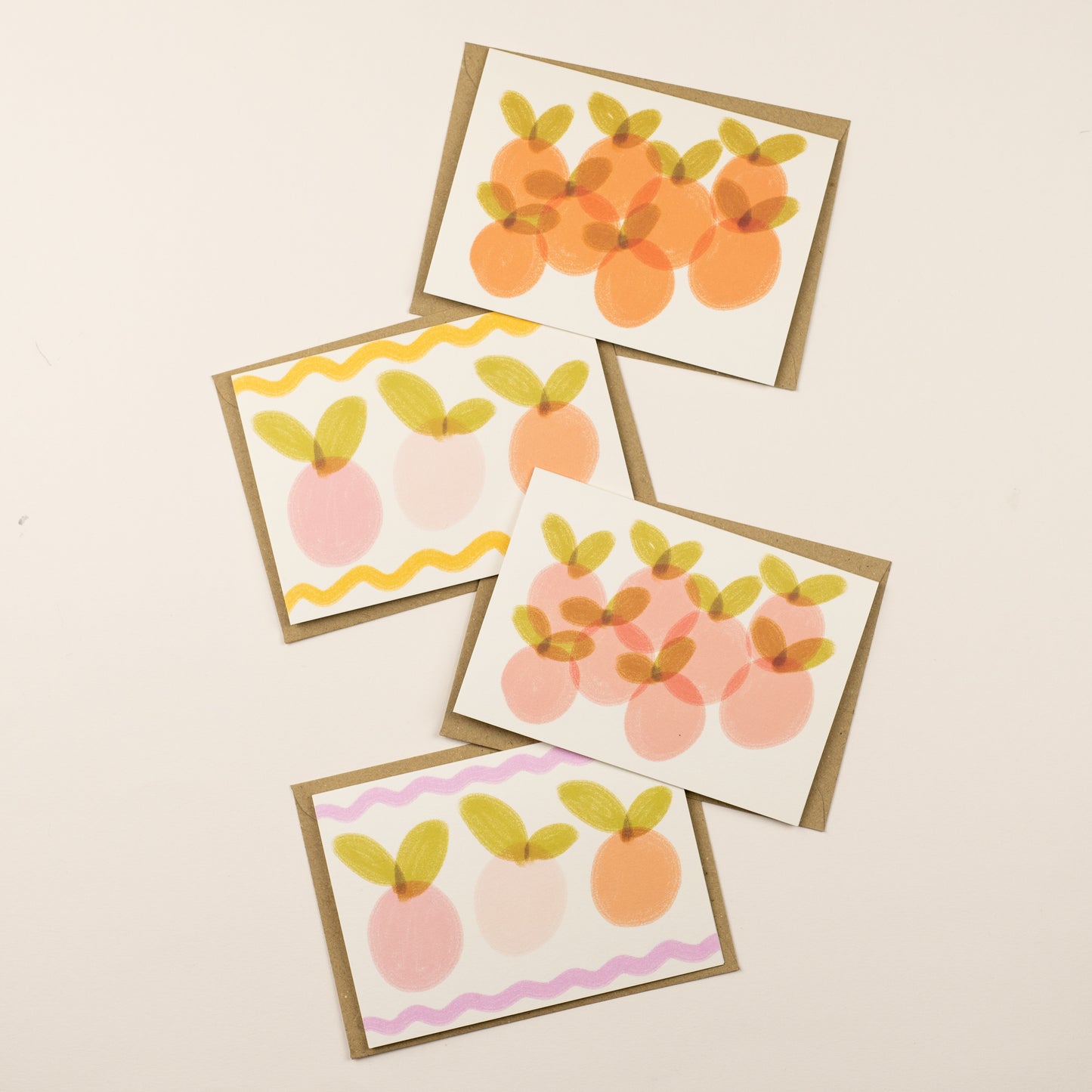 Fruit Card pack bundle - pack of 4 cards