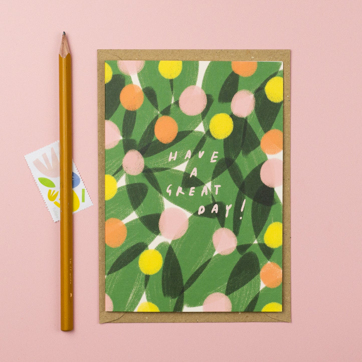 Great day leaves and spots card