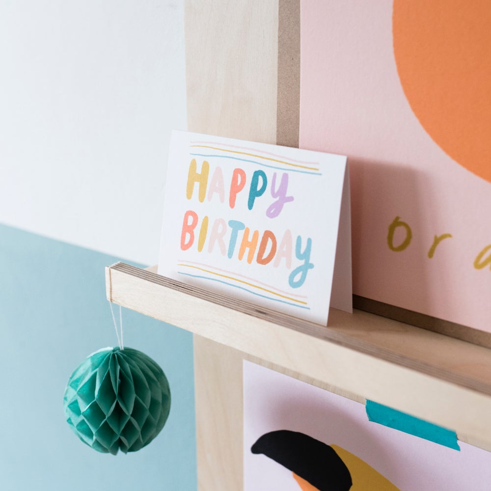 Birthday colours card